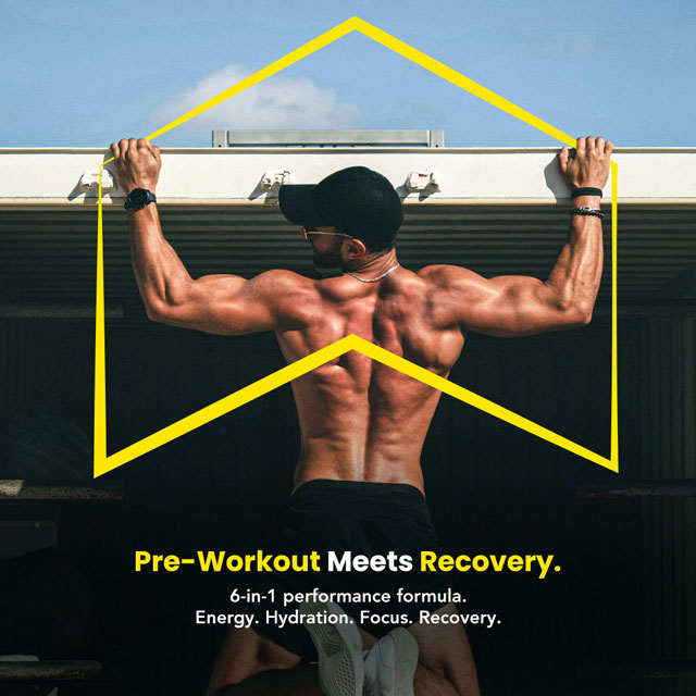 Complete pre-workout and recovery process showing athlete preparation and post-workout recovery